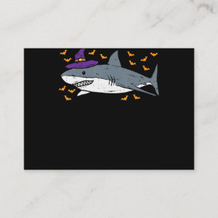Shark Witch Funny Animal Halloween Business Card
