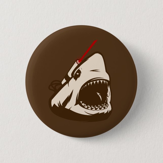 Shark with a Frickin' Laser Beam 2 Inch Round Button (Front)