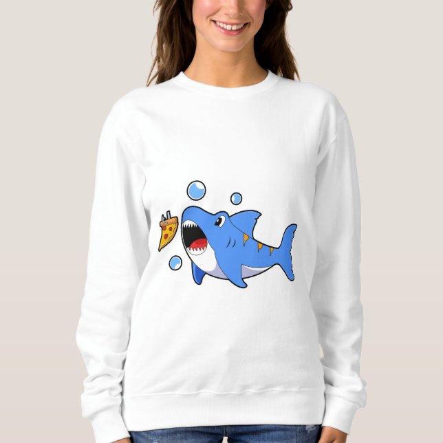 Shark with Pizza as Bait Sweatshirt (Front)