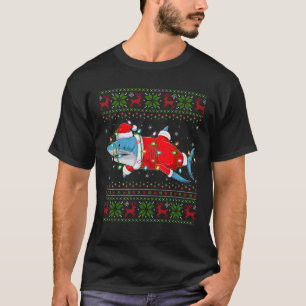 Shark Xmas Sweater Style Ugly Santa Shark Christma
