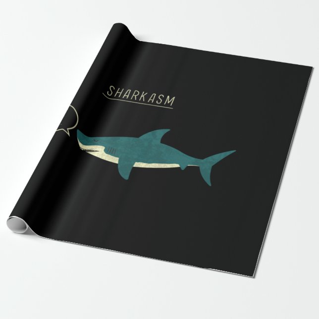 Sharkasm Classic Wrapping Paper (Unrolled)