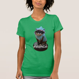 #SharkCat Kitty de T-shirt de chat de requin sur