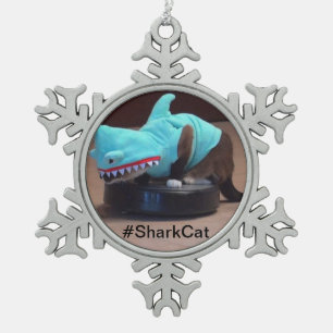 #SharkCat Snowflake Ornaments