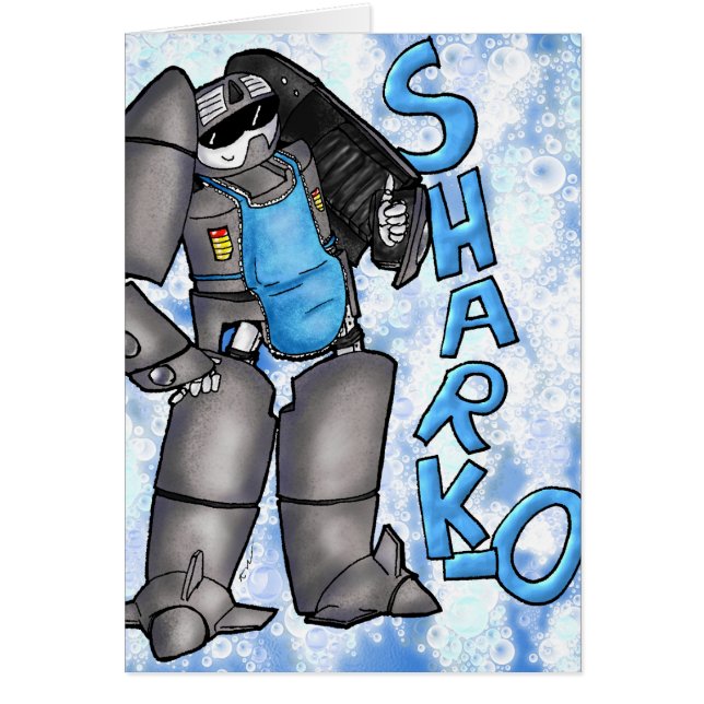 Sharko does dishes! (Front)