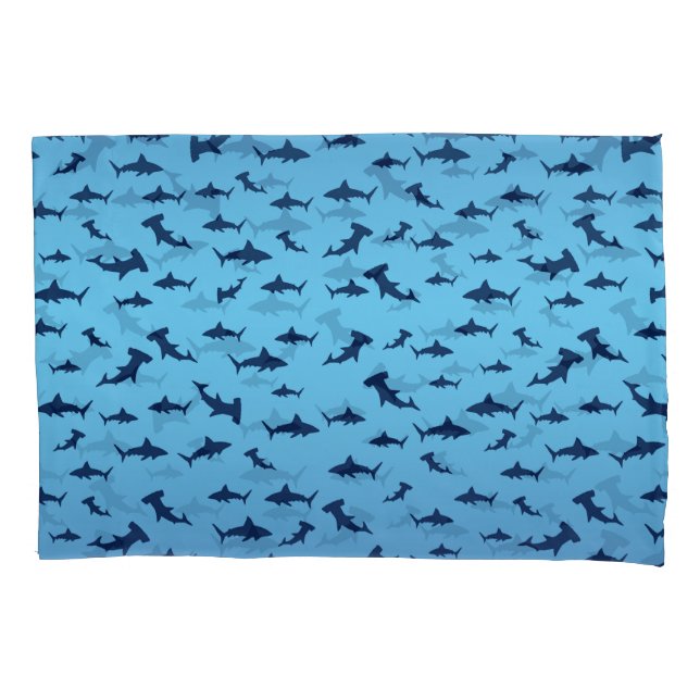 Sharks and Hammerhead Sharks Pillowcase (Front-Left)