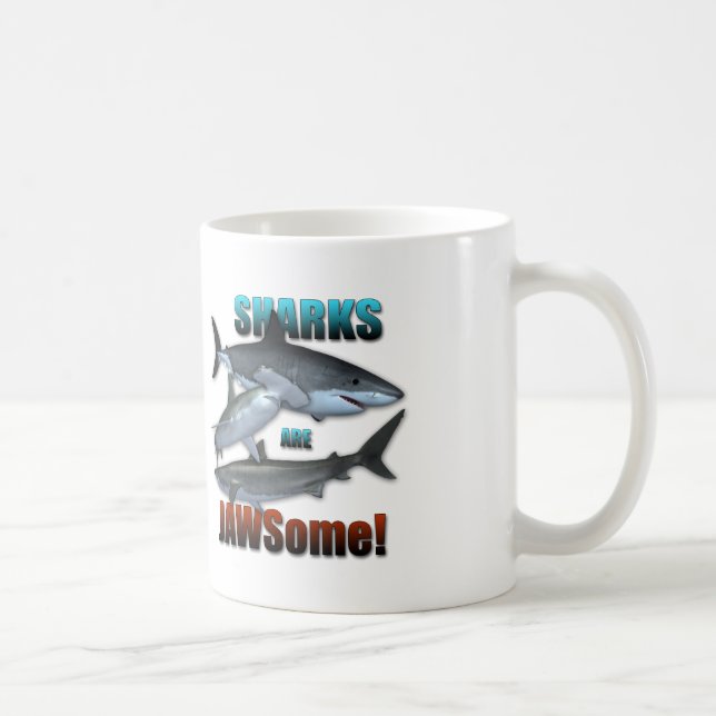 Sharks are JAWSome! Coffee Mug (Right)
