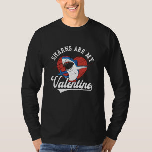 Sharks Are My Valentine Freediving Dive Freediver T-Shirt