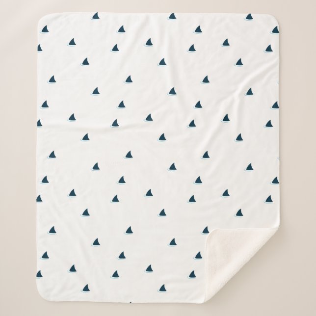 Sharks attention! sherpa blanket (Front)