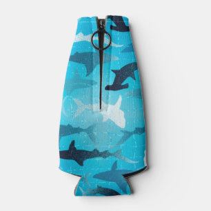 sharks! bottle cooler