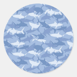 Sharks Classic Round Sticker