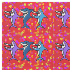 SHARKS DANCING FABRIC