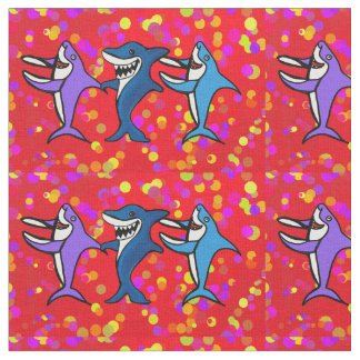 SHARKS DANCING FABRIC