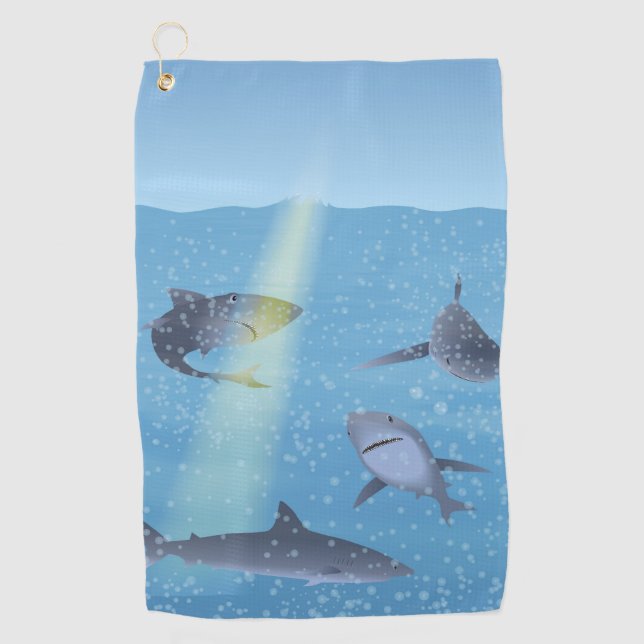 Sharks Golf Towel (Front)