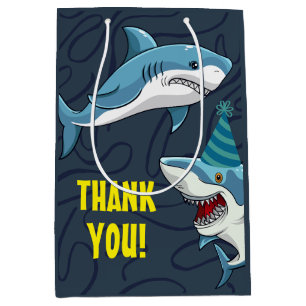 Sharks in Disguise Child Birthday Medium Gift Bag