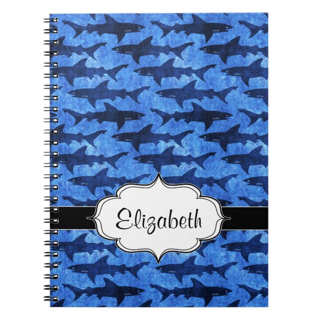 Sharks in the Deep Blue Sea Notebook (Front)
