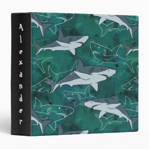 Sharks, marine,sea, fish, predator, animal, jaws, binder