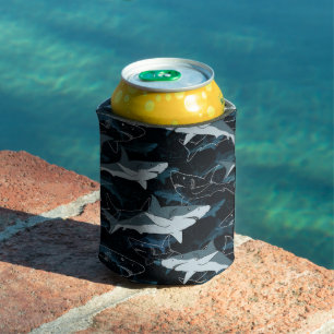 Sharks, marine,sea, fish, predator, animal, jaws, can cooler