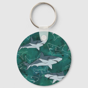 Sharks, marine,sea, fish, predator, animal, jaws, keychain