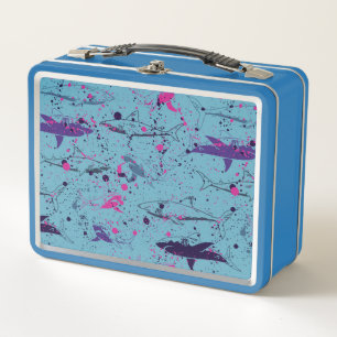 Sharks Metal Lunch Box