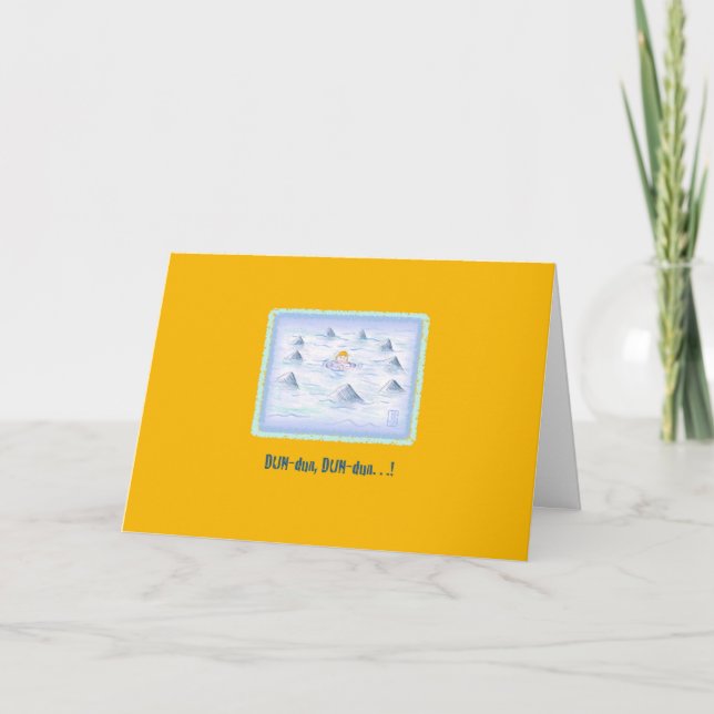 Sharks! on Mango There for You Greeting Card (Front)