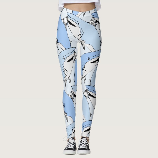 Sharks Pattern leggings (Front)