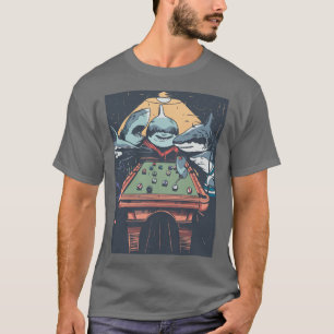 Sharks Playing Pool Billard Pullover