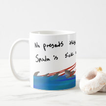 Sharks Santa LOL Derp Art Modern Christmas