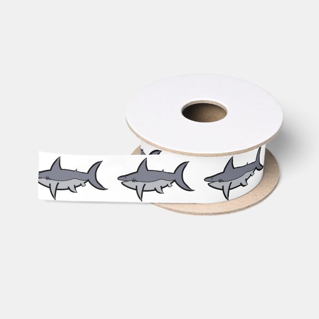 Sharks Satin Ribbon (Spool)
