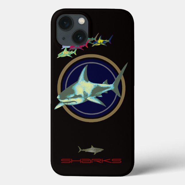 Sharks sea-inspired Case-Mate iPhone case (Back)