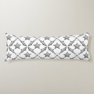 Sharks Starfish Ocean Life Nautical Coastal Body Pillow