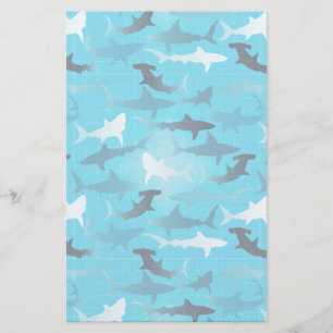 sharks! stationery