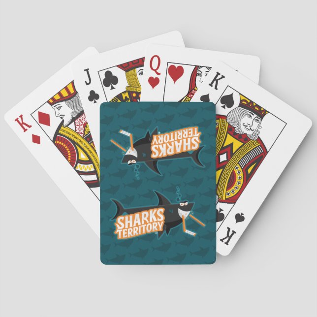 Sharks Territory - Playing Cards (Back)