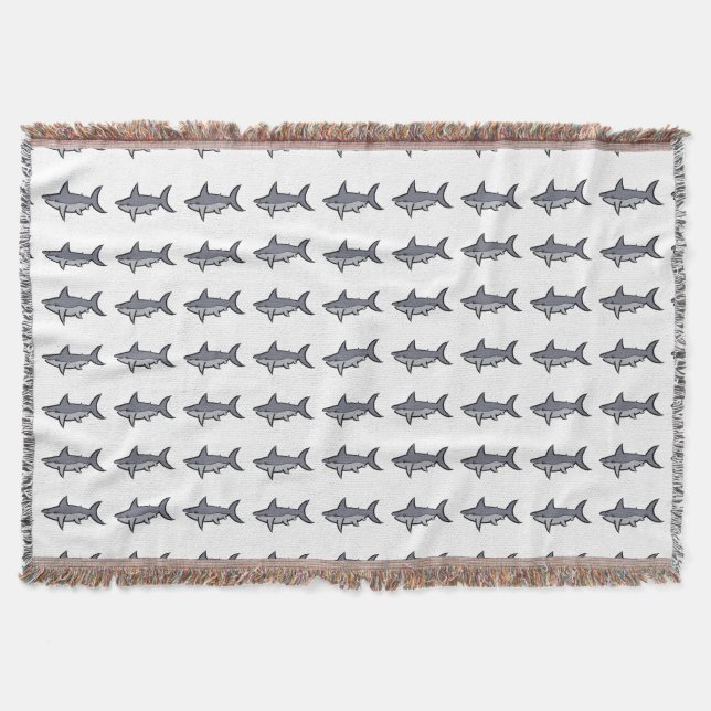 Sharks Throw Blanket (Front)