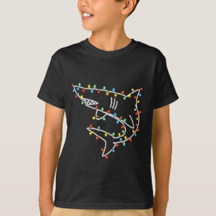 Sharks Tree Christmas Xmas Pet Animal Shark Lover T-Shirt