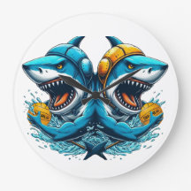 Sharks Water Polo Clock
