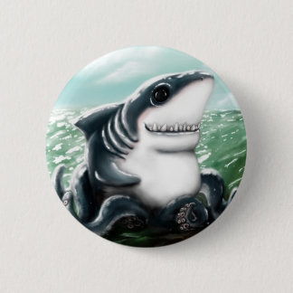 Sharktopus 2 Inch Round Button