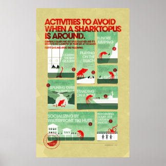 Sharktopus Safety Poster