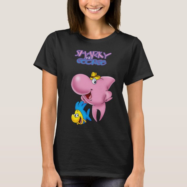 Sharky and George   T-Shirt (Front)