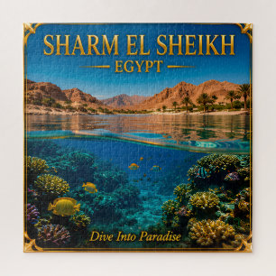 Sharm El Sheikh Egypt Turquoise Coast Travel Memor Jigsaw Puzzle