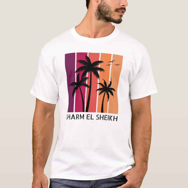 Sharm El Sheikh Vintage Sunset T-Shirt (Front)
