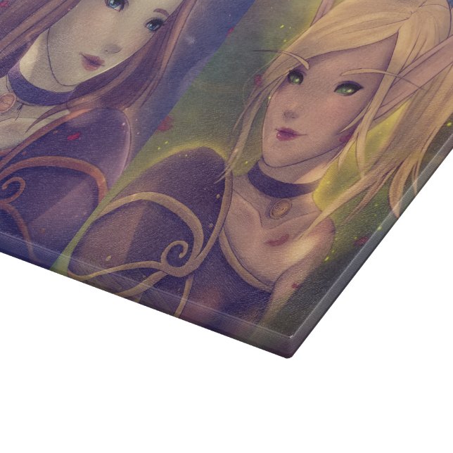 Sharm & Gigi Glass Cutting Board (Corner)