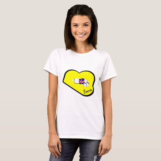 Sharnia’s Lips UK T-Shirt (Yellow Lips)