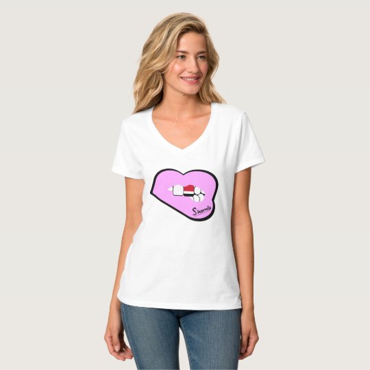 Sharnia’s Lips Yemen Top (Lt Pink Lips)