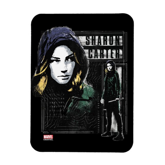 Sharon Carter Fugitive Graphic Magnet (Vertical)