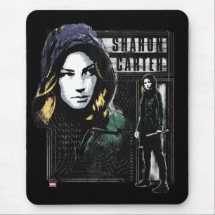Sharon Carter Fugitive Graphic Mouse Pad
