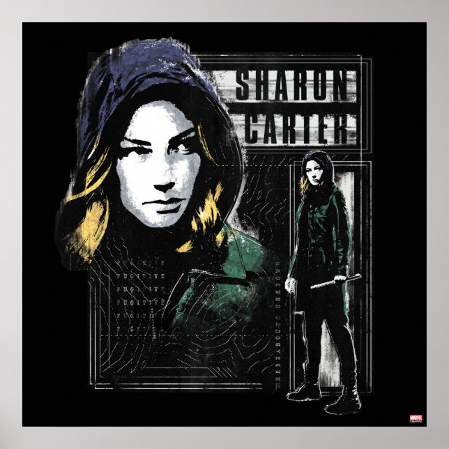 Sharon Carter Fugitive Graphic Poster (Front)