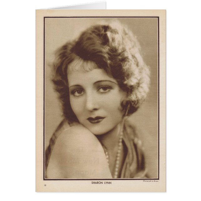 Sharon Lynn vintage portrait (Front)