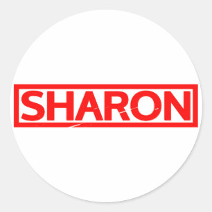Sharon Stamp Classic Round Sticker