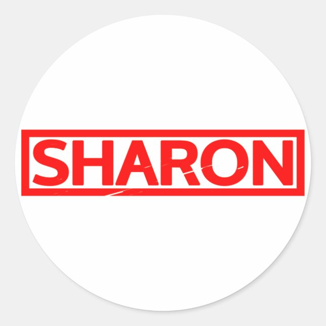 Sharon Stamp Classic Round Sticker (Front)