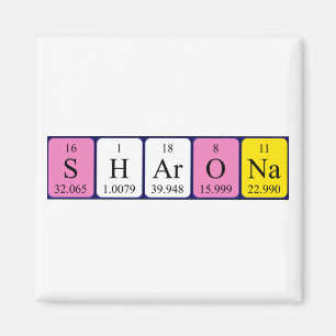 Sharona periodic table name magnet